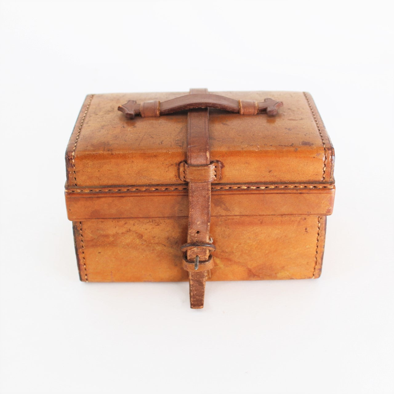 English 19th Century Leather Desk Box