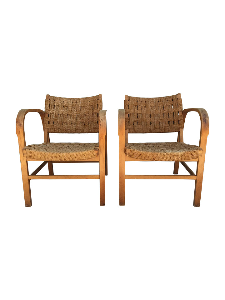 Pair of Mid Century Danish Armchairs 