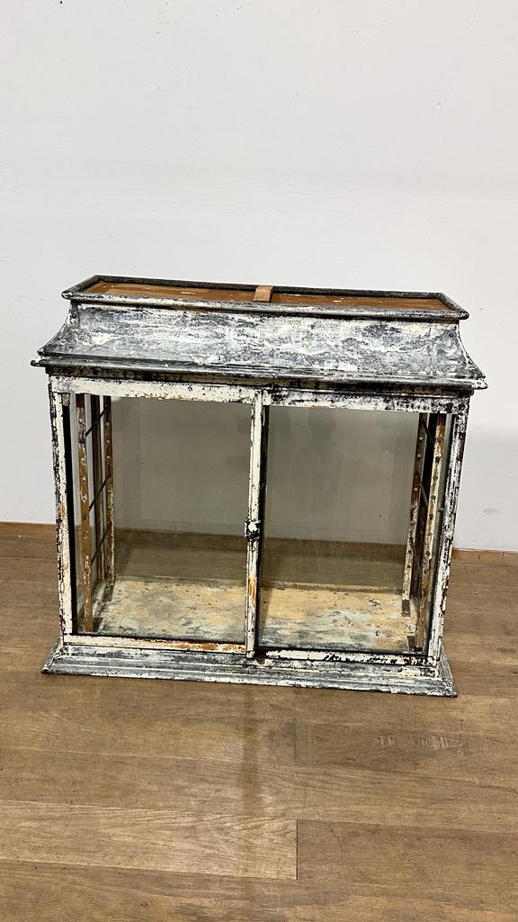 Rare French 19th Century Iron and Glass Cabinet