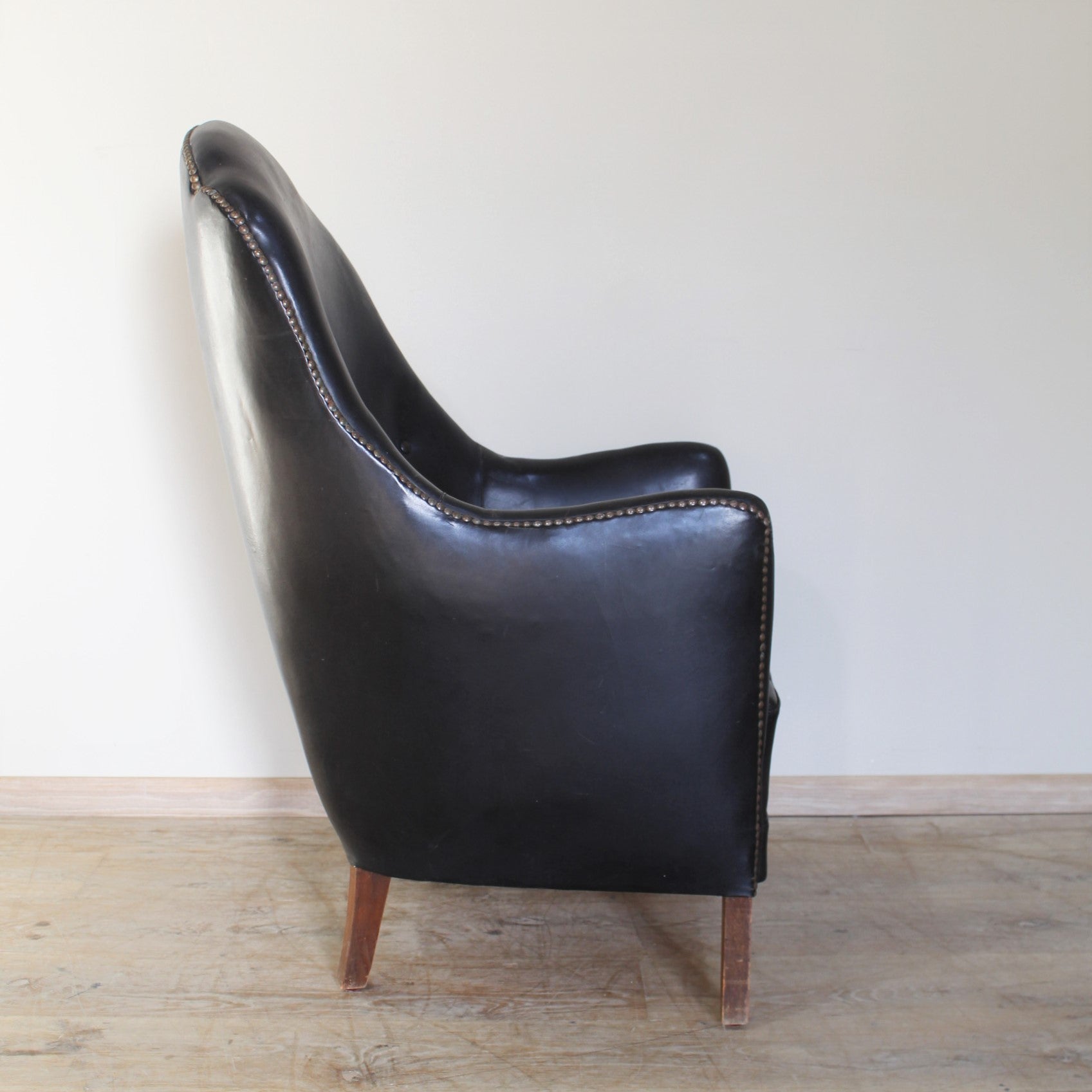 Vintage Danish Leather Arm Chair