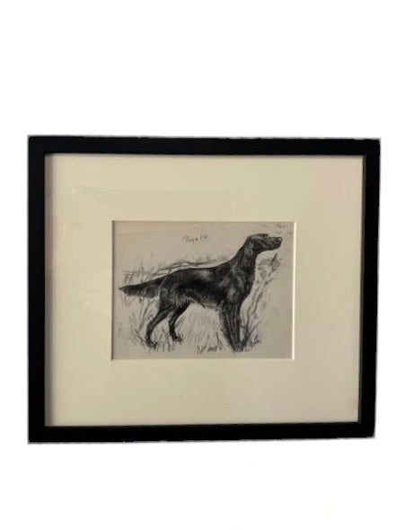 19th Century Sketch of Dog